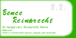 bence reinprecht business card